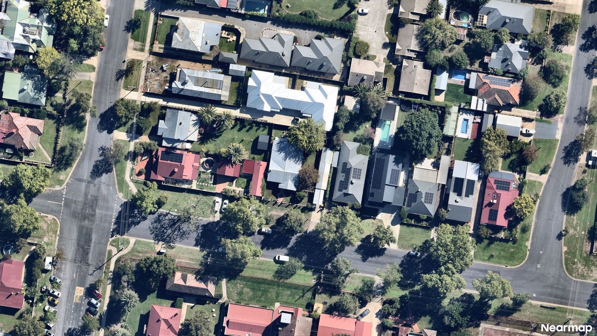 Vertical aerial view