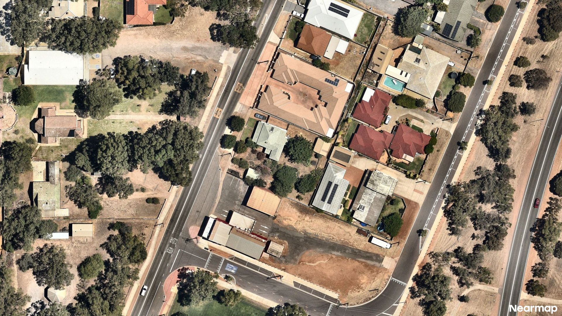 Vertical aerial view