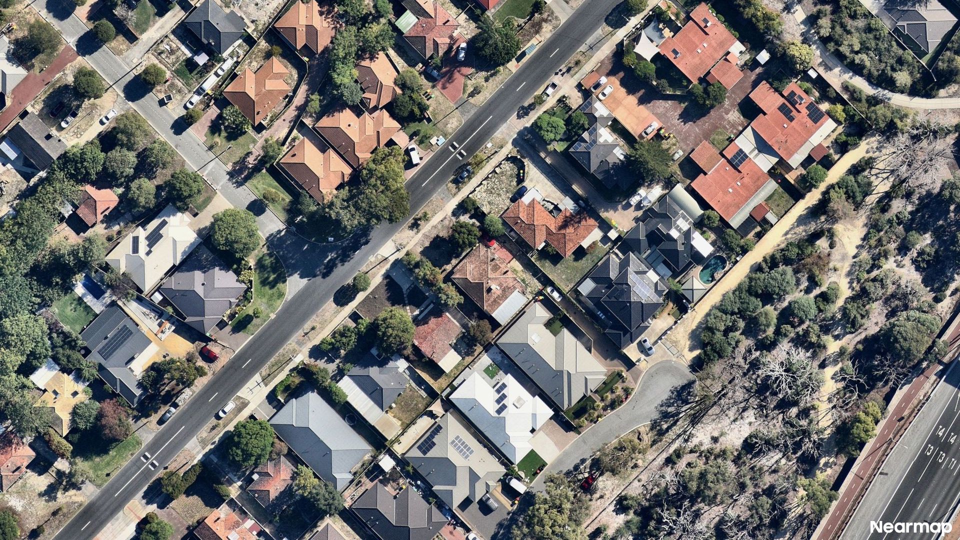 Vertical aerial view