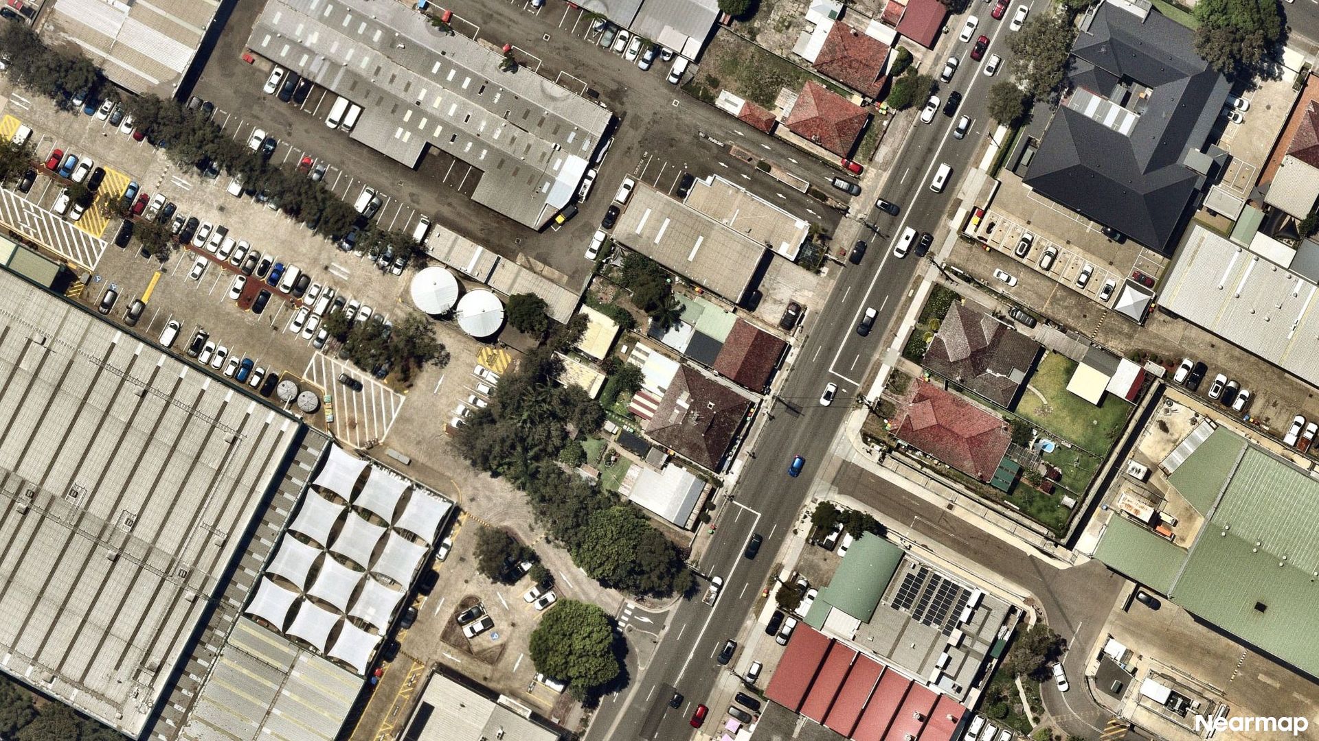 Vertical aerial view