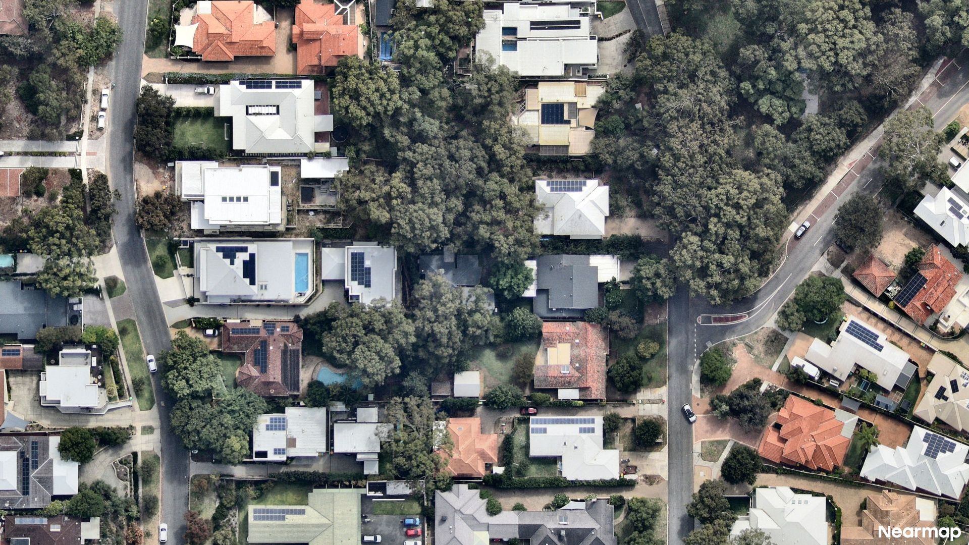 Vertical aerial view