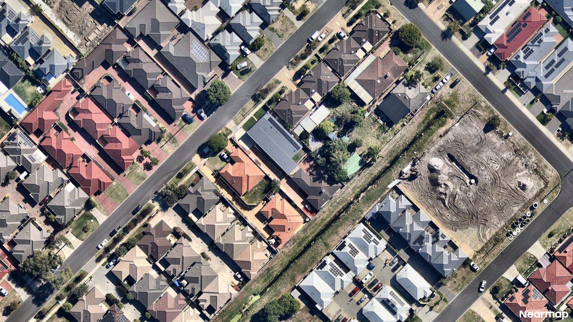 Vertical aerial view