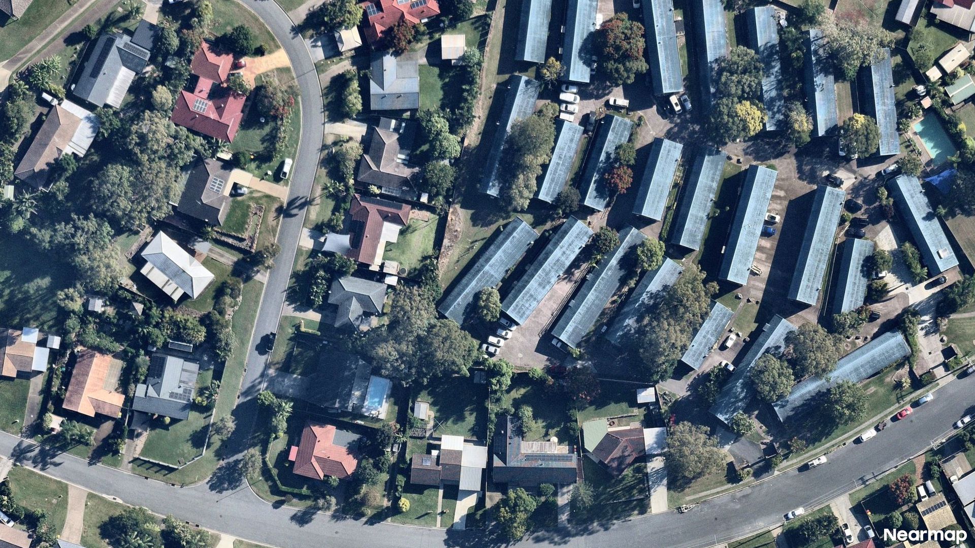 Vertical aerial view