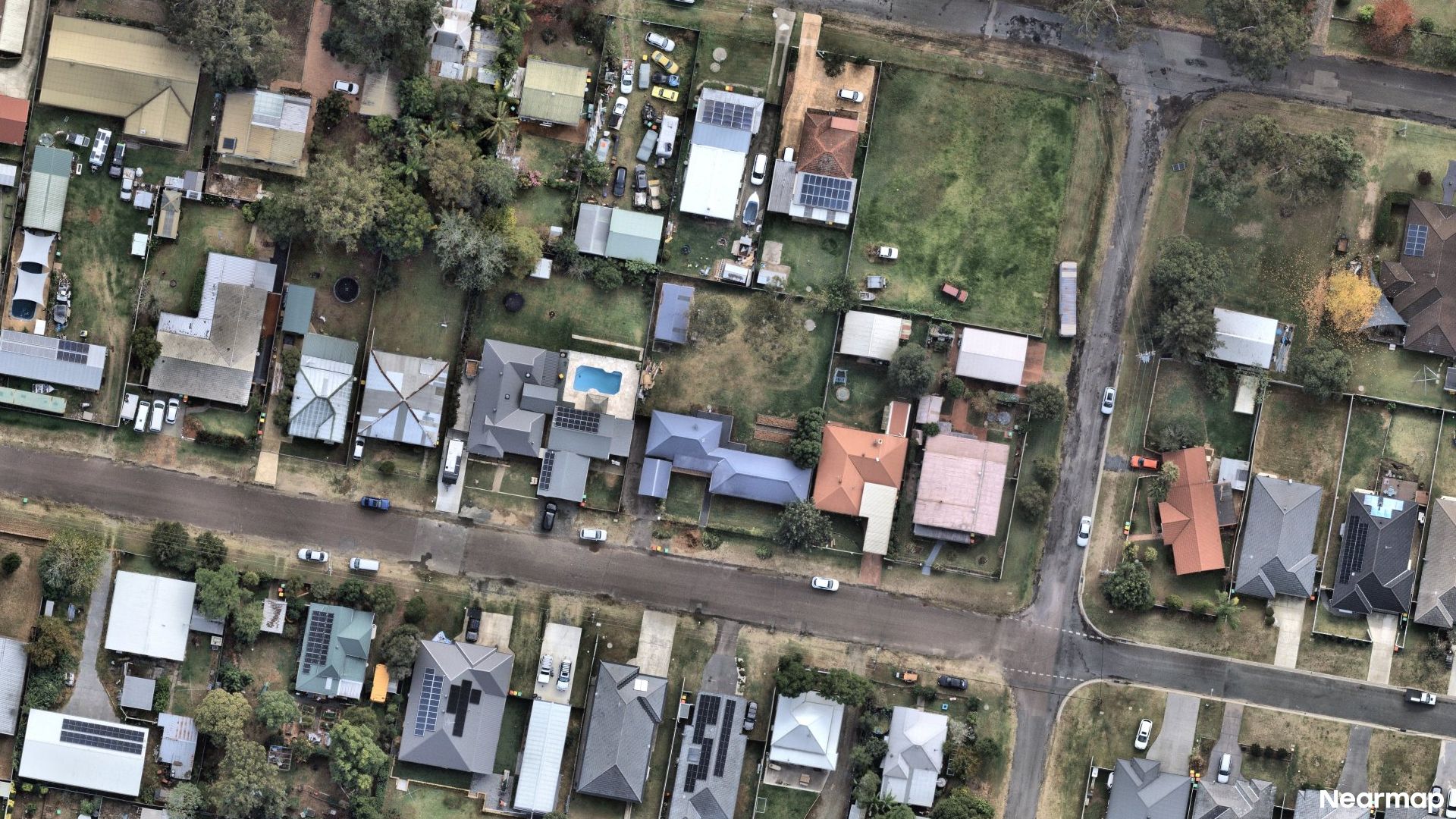 Vertical aerial view