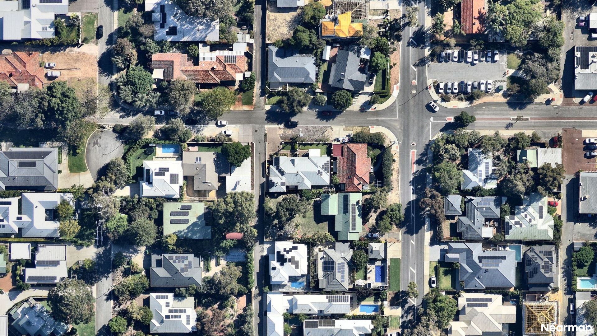 Vertical aerial view