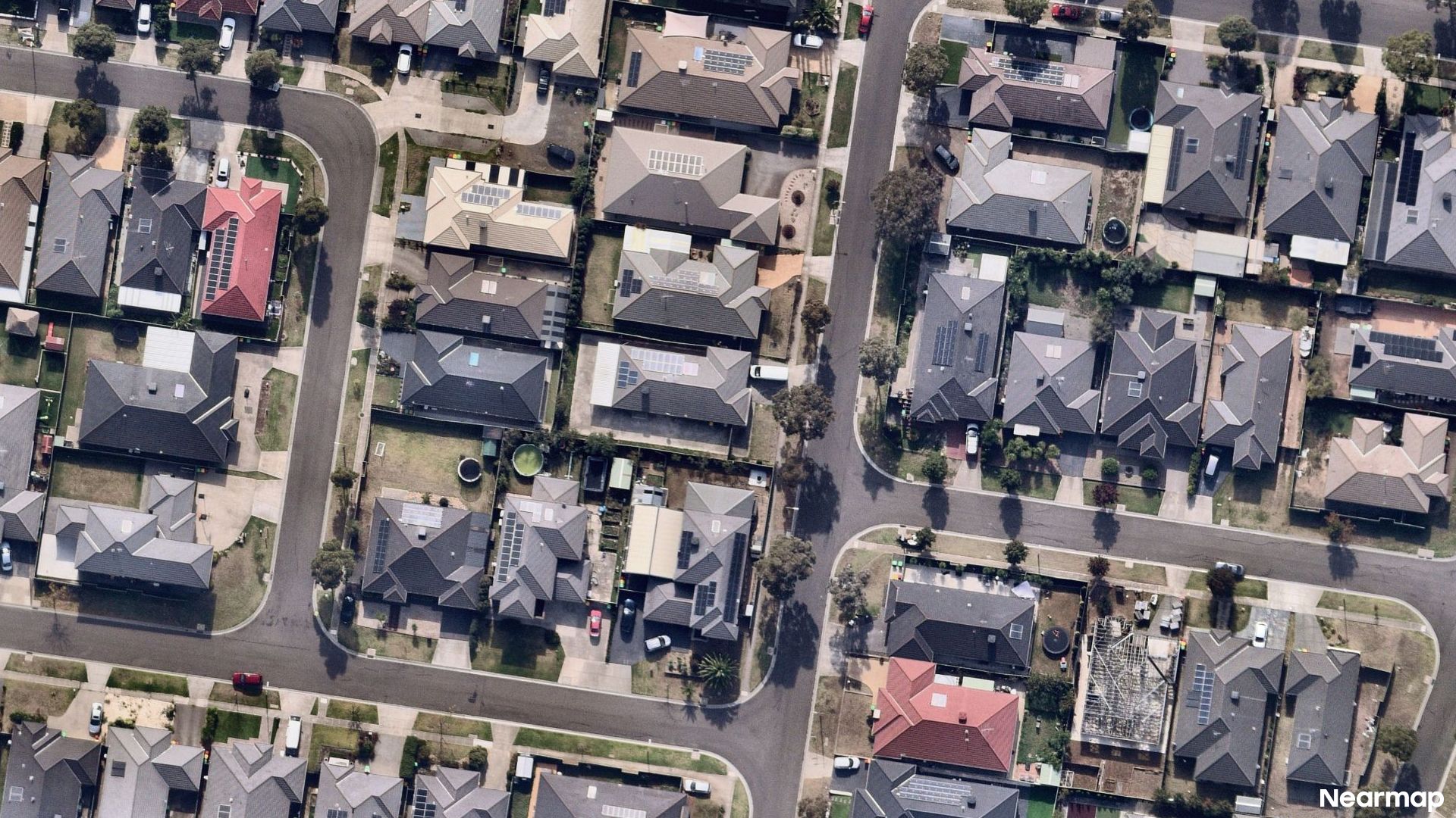 Vertical aerial view