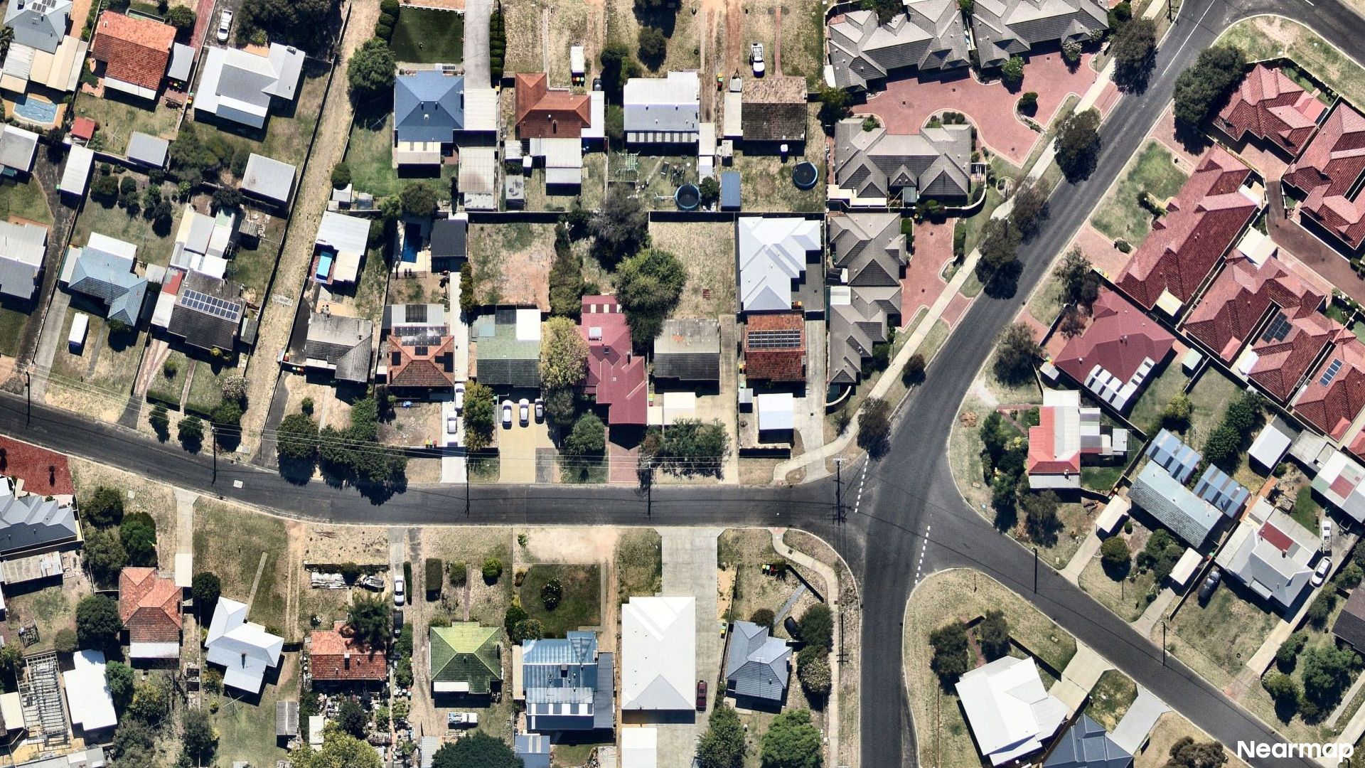 Vertical aerial view