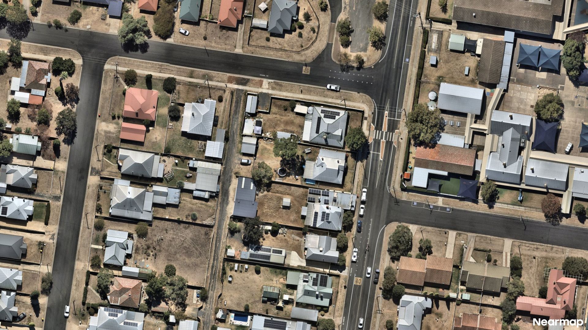 Vertical aerial view