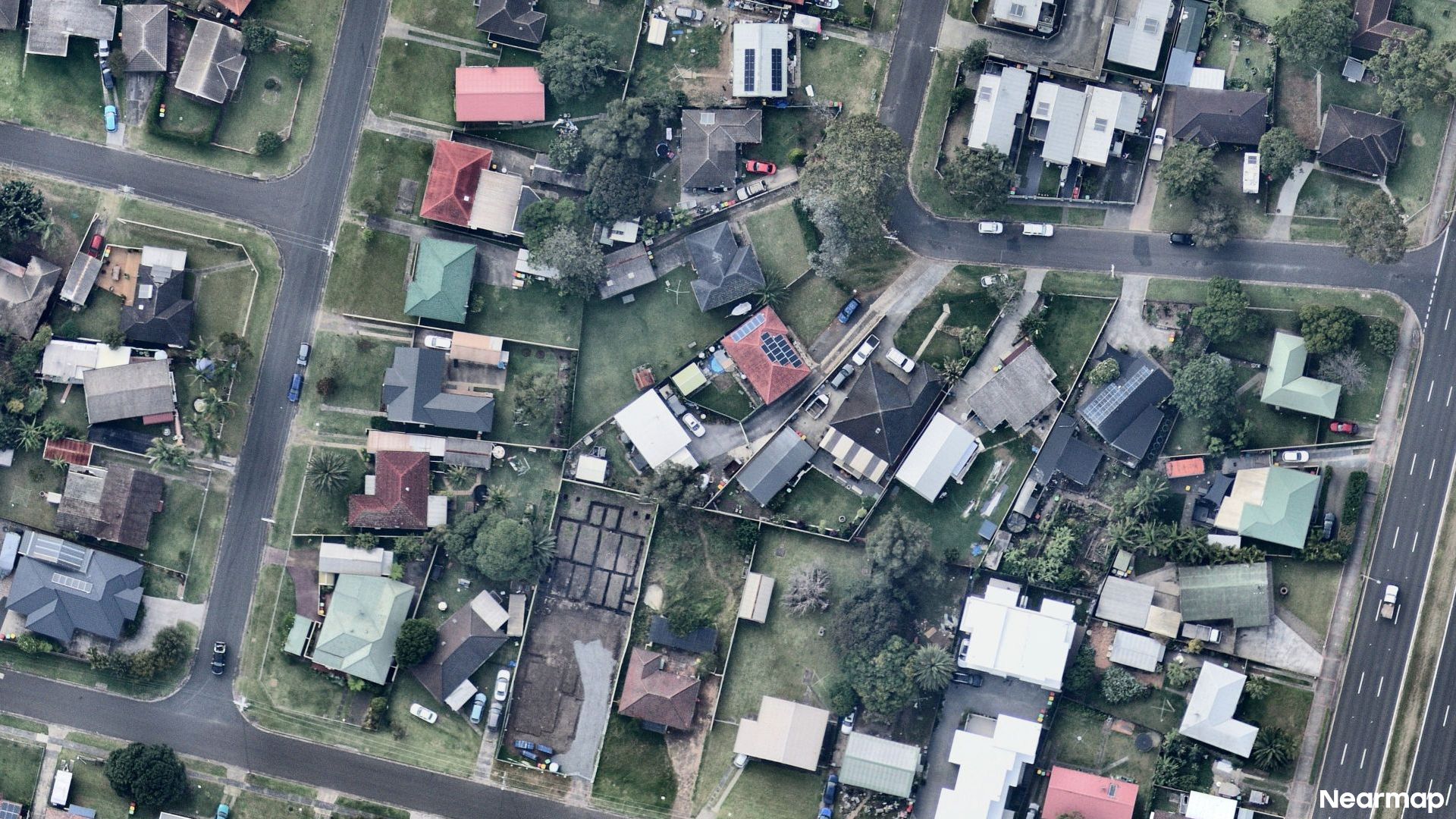 Vertical aerial view