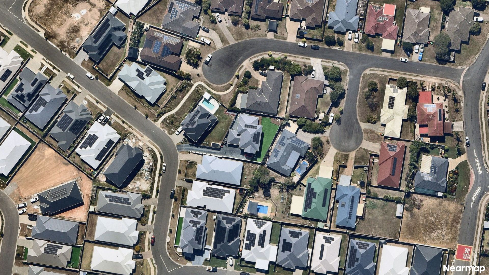 Vertical aerial view