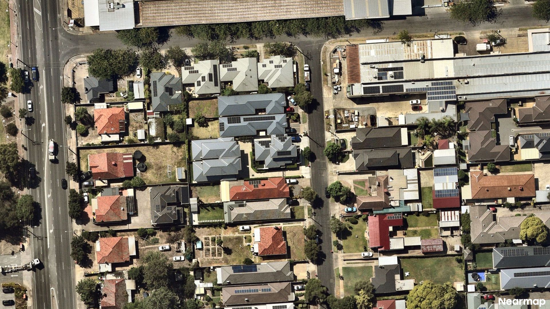 Vertical aerial view