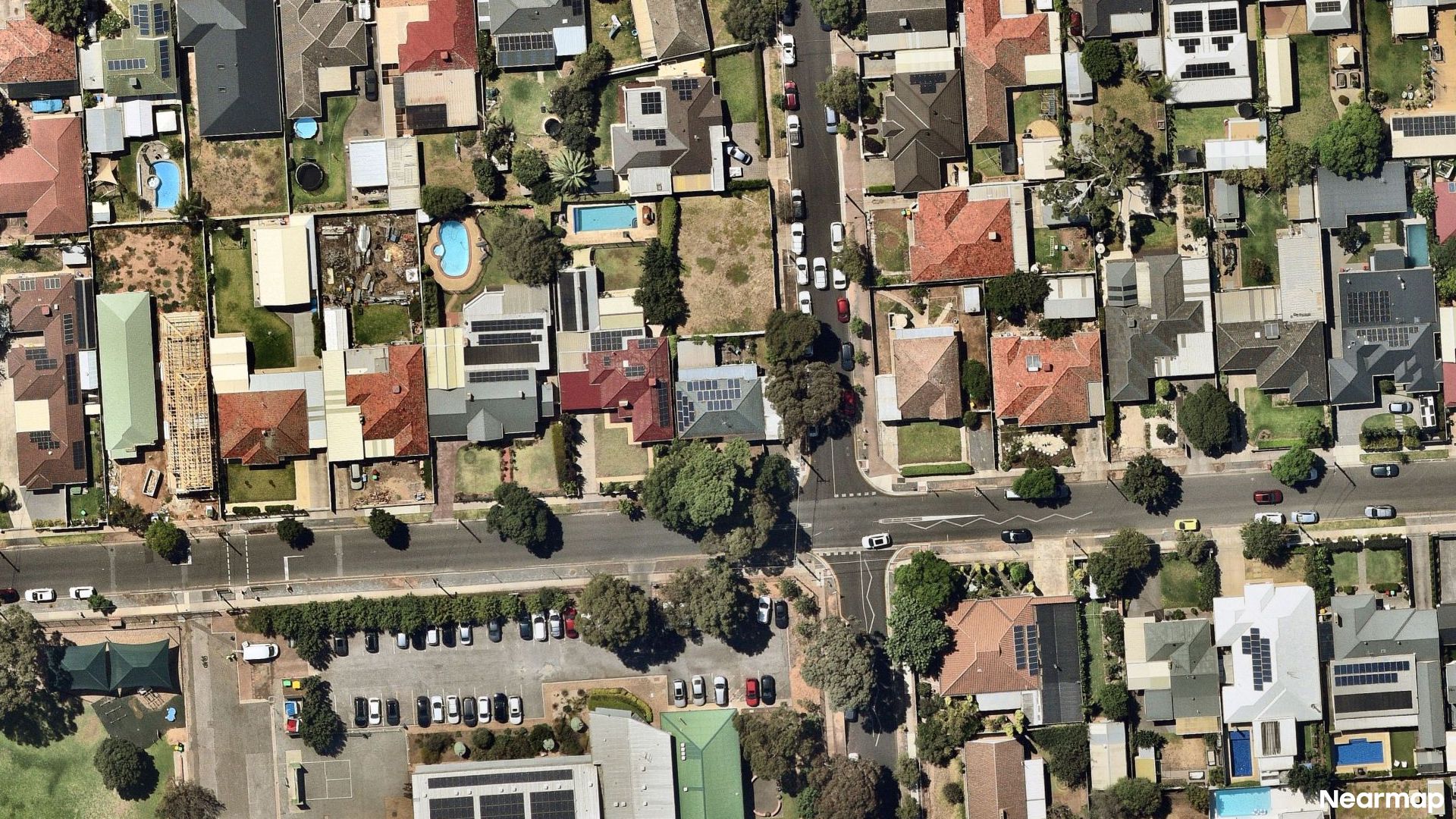 Vertical aerial view