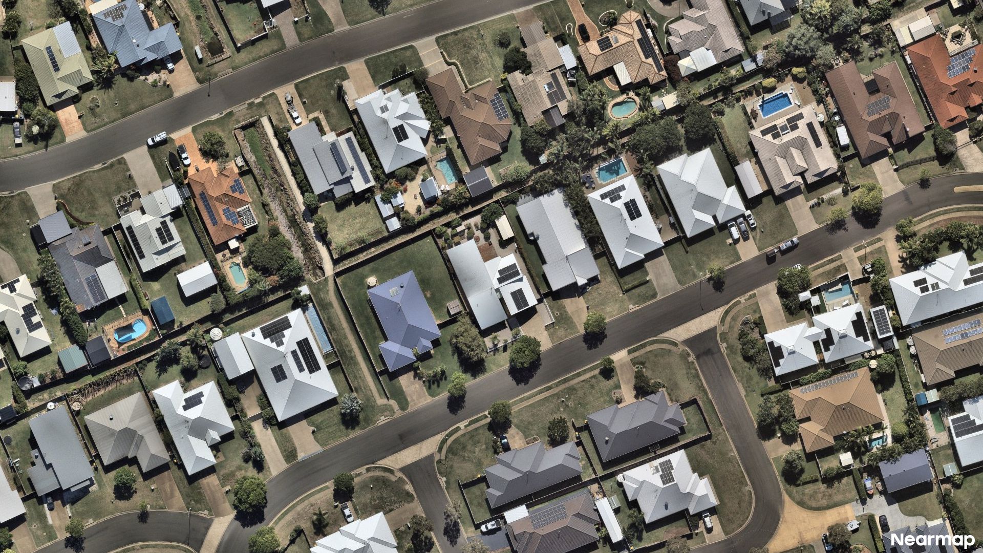 Vertical aerial view