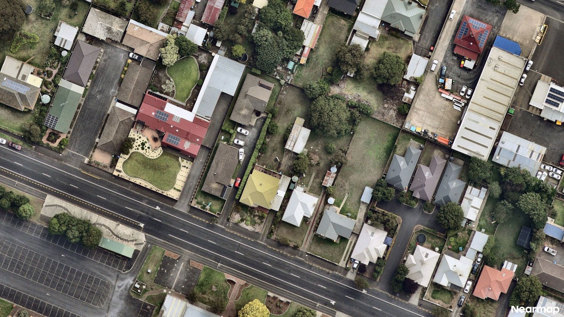 Vertical aerial view