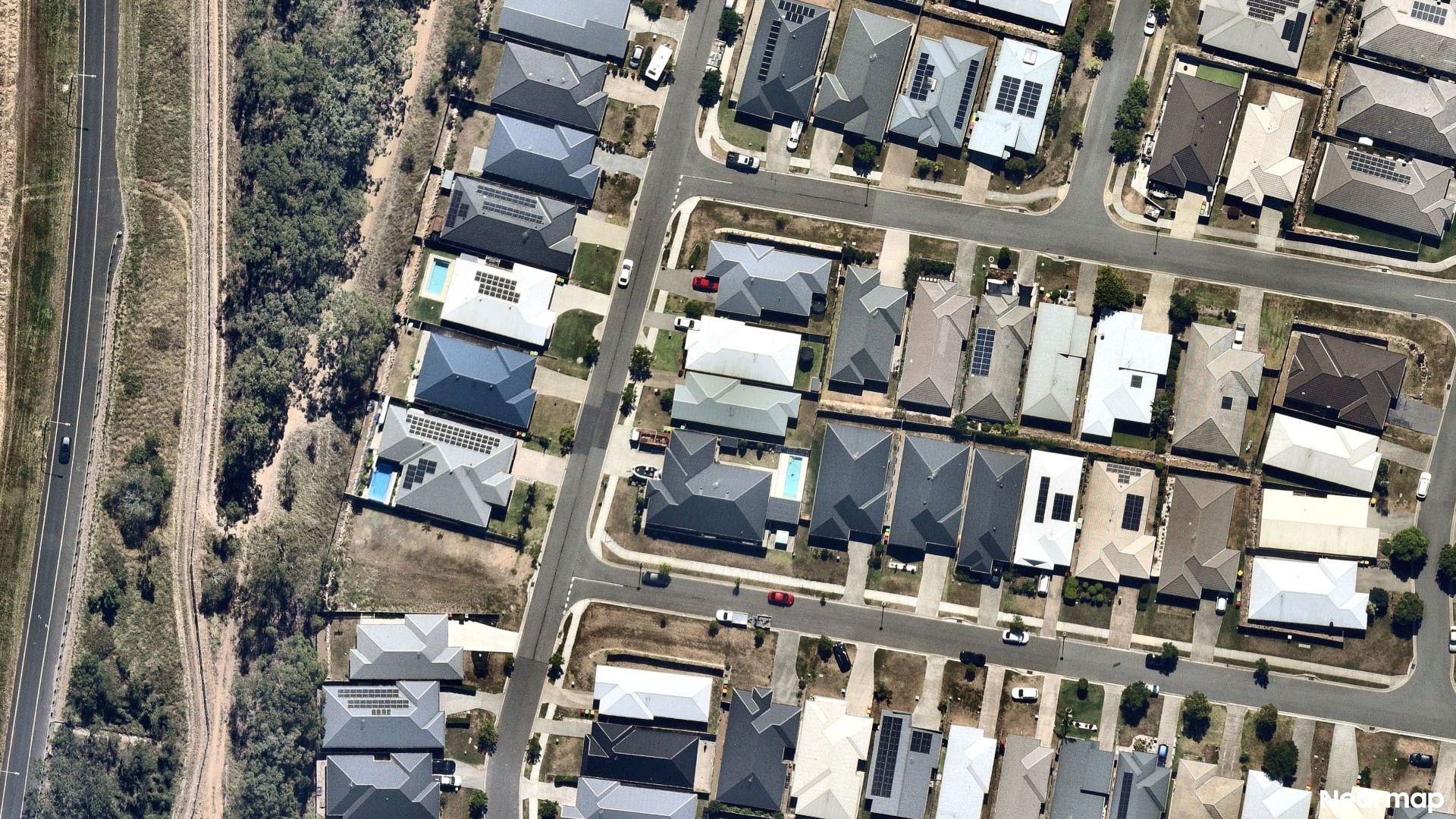 Vertical aerial view