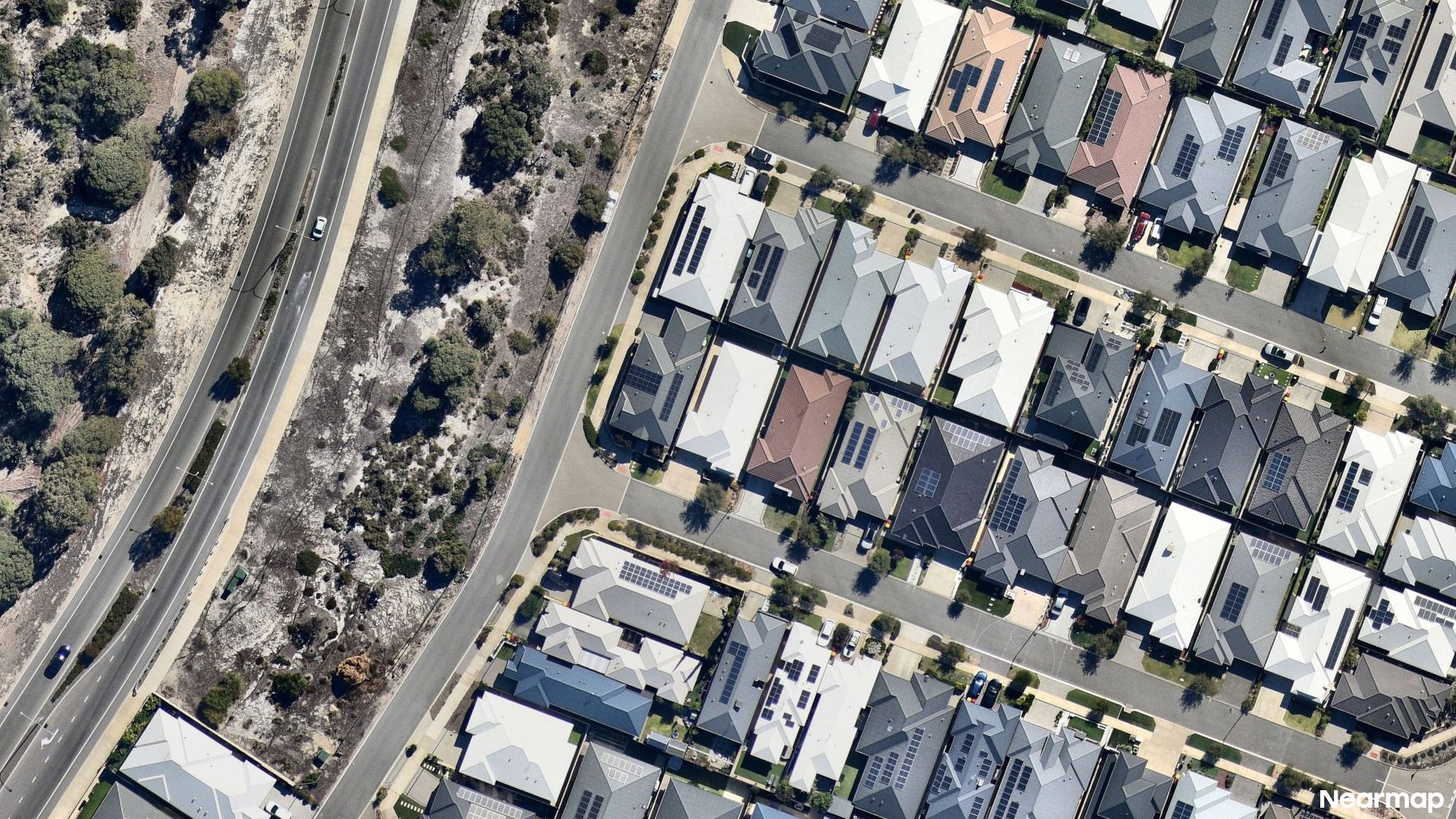 Vertical aerial view