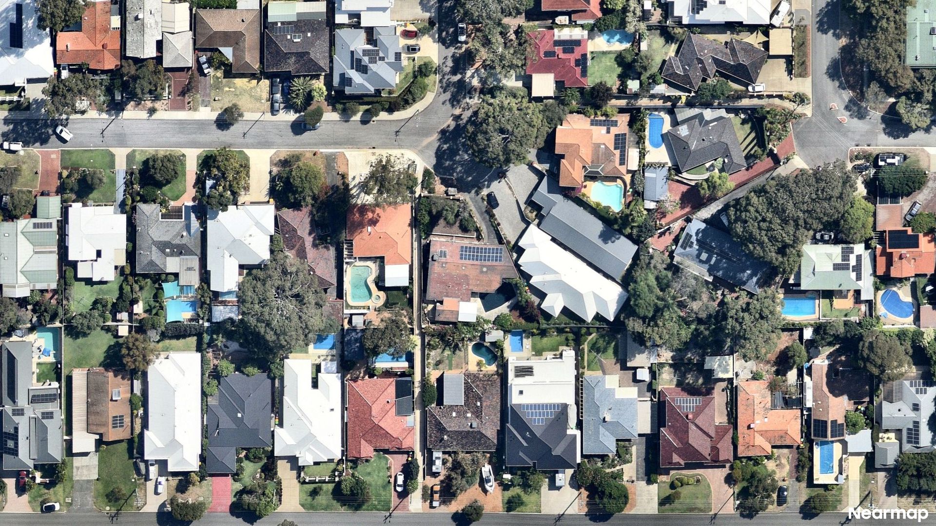 Vertical aerial view