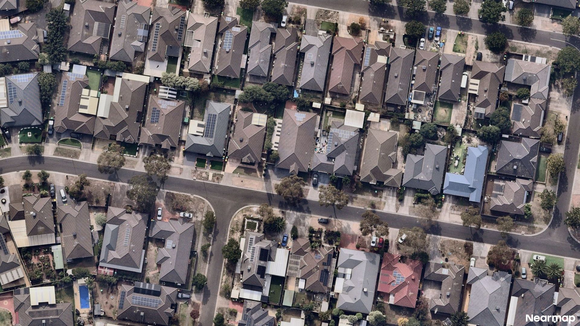 Vertical aerial view