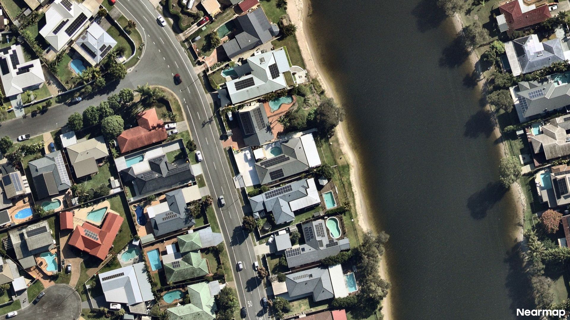 Vertical aerial view