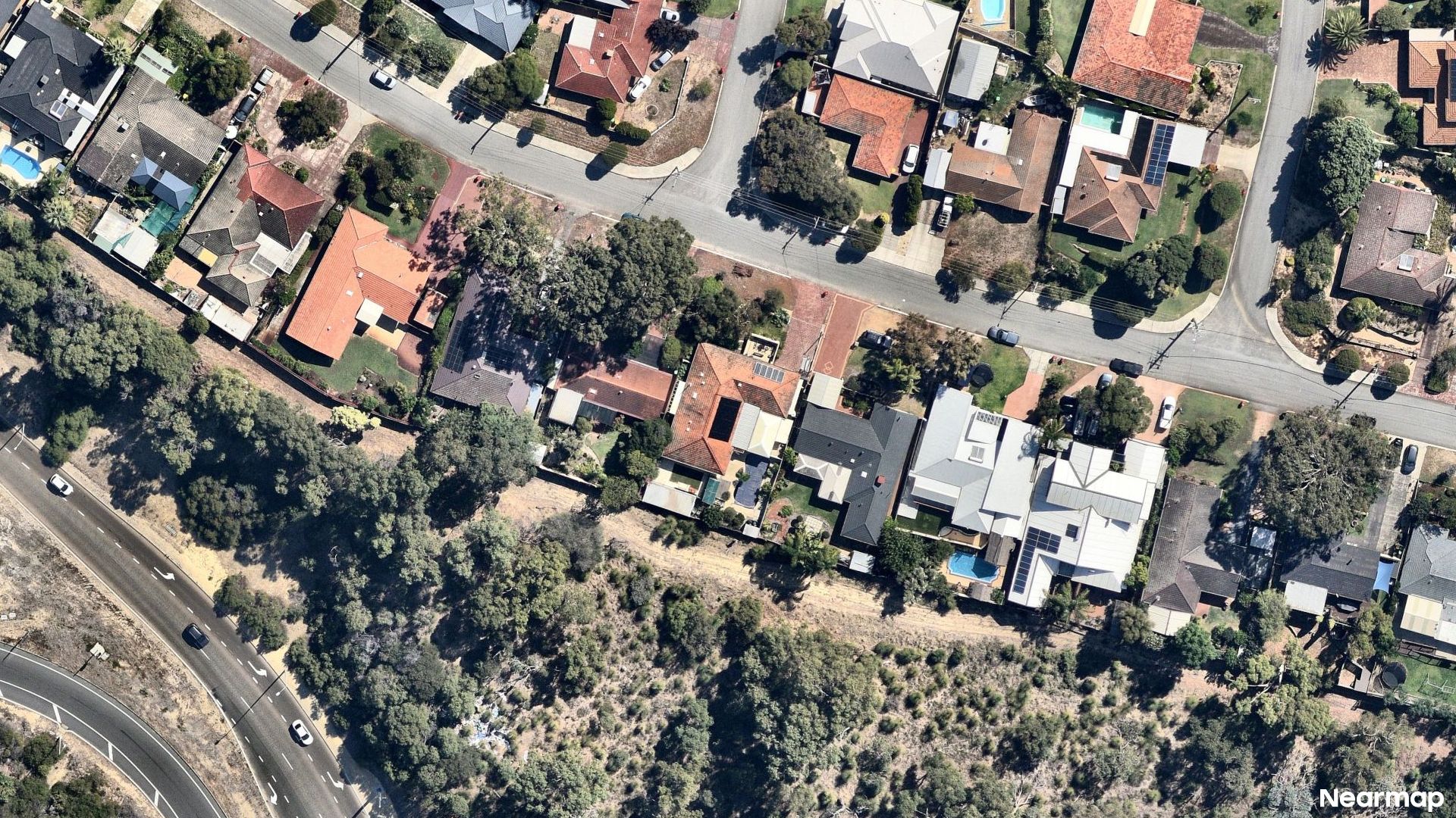 Vertical aerial view
