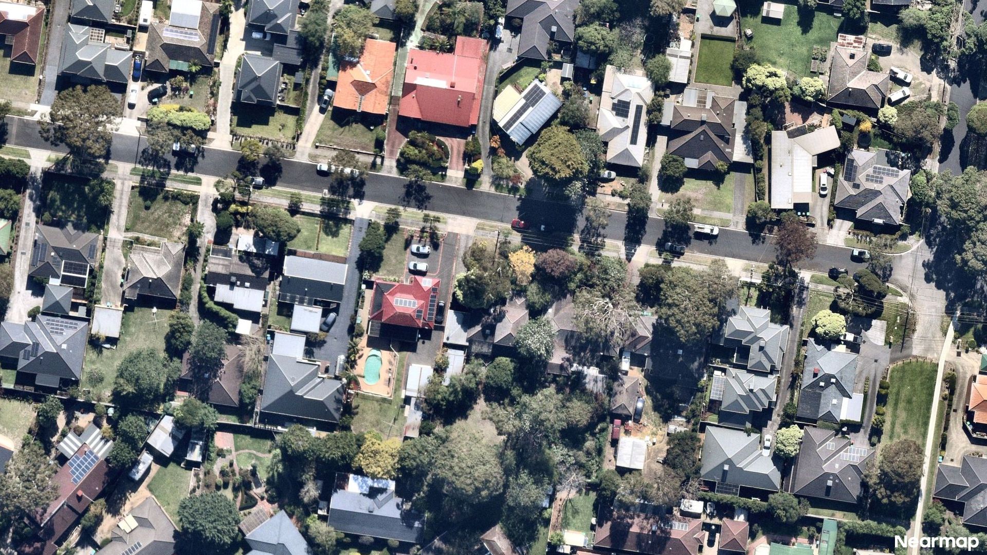 Vertical aerial view
