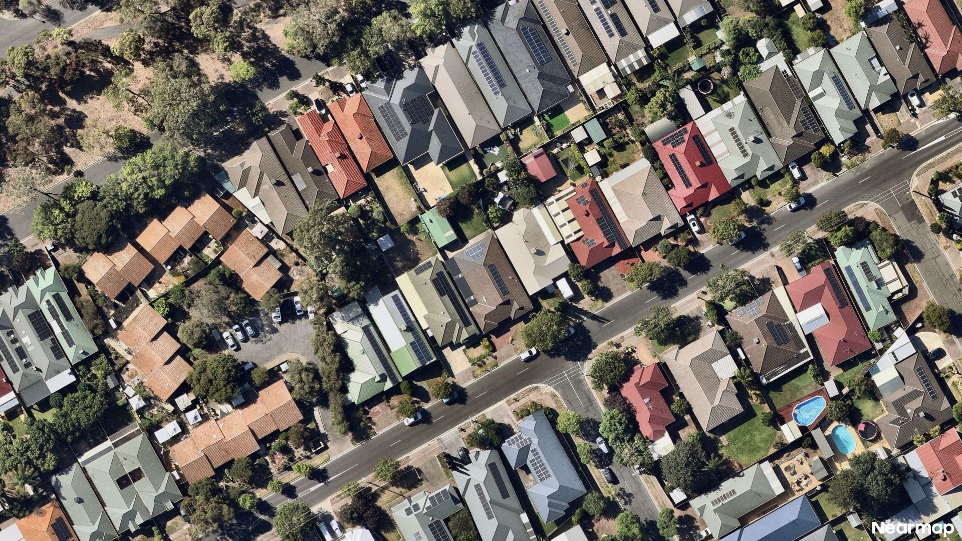 Vertical aerial view
