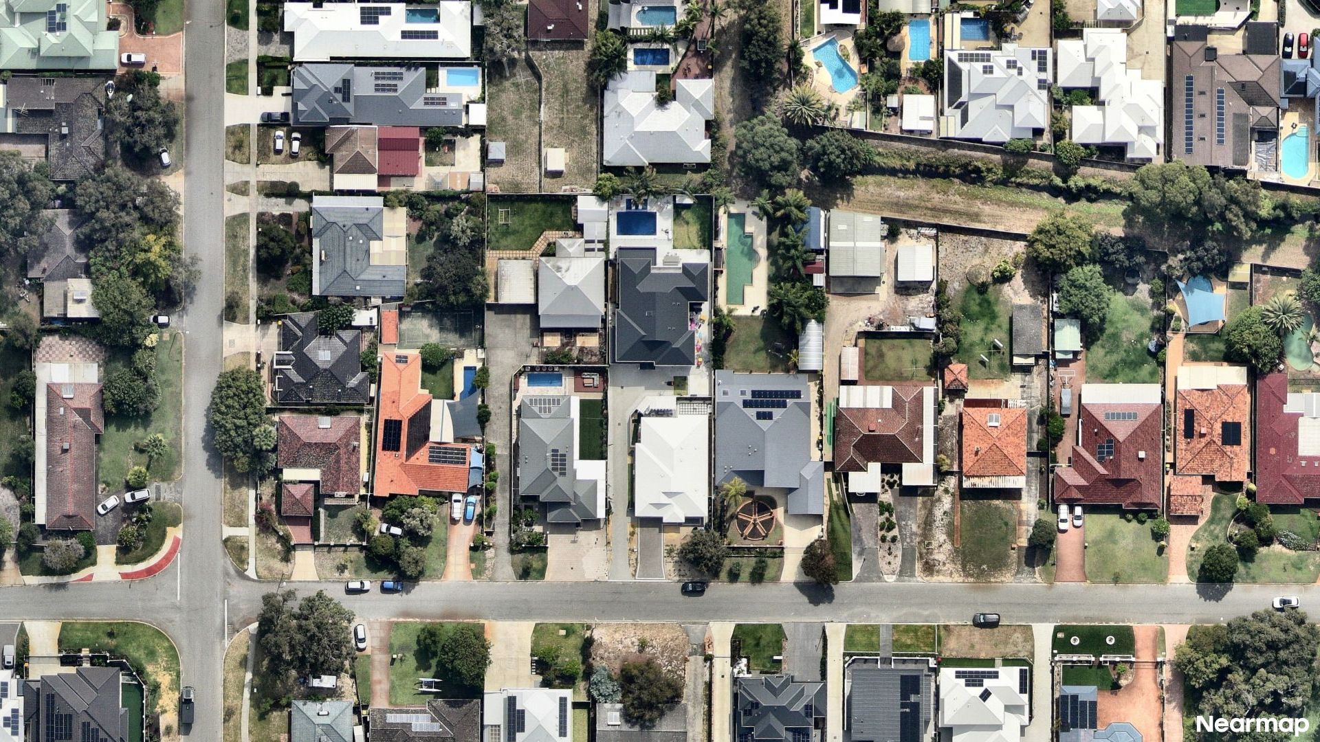 Vertical aerial view