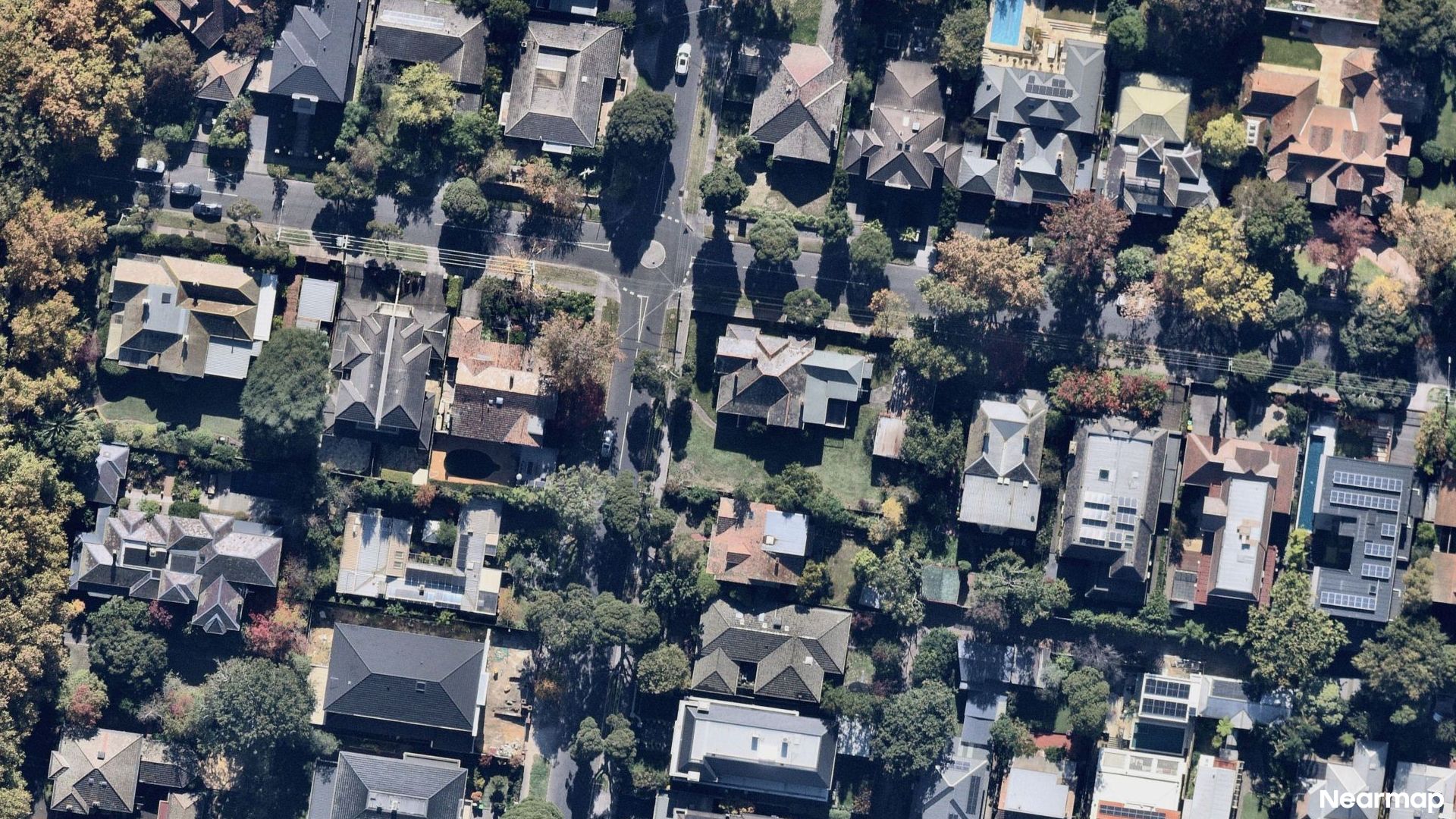 Vertical aerial view