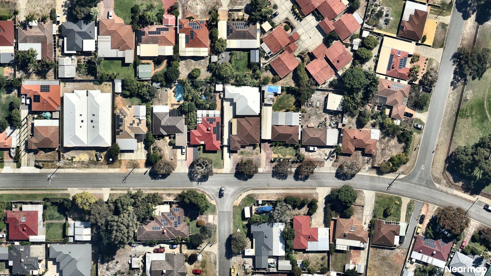 Vertical aerial view