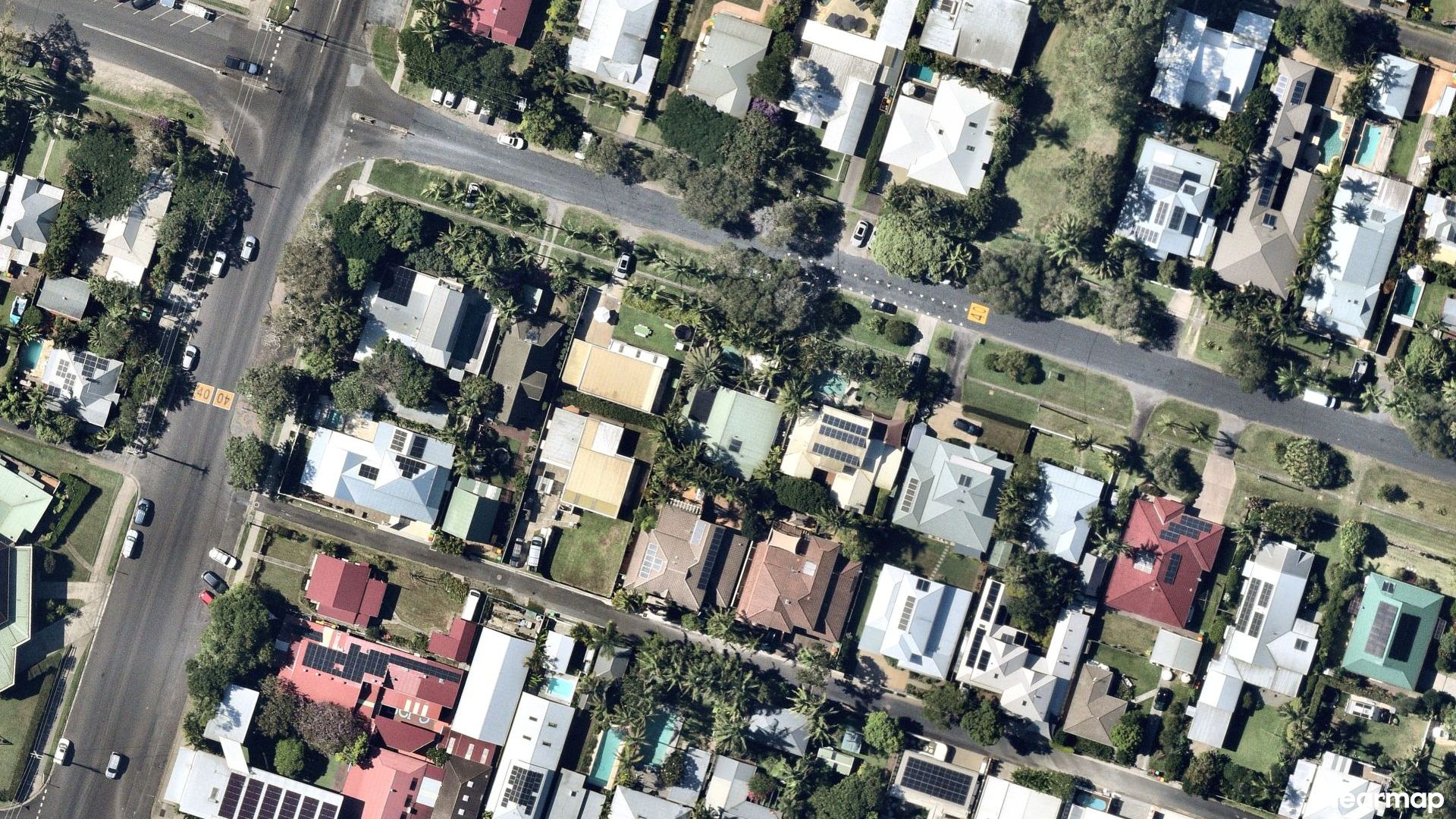 Vertical aerial view