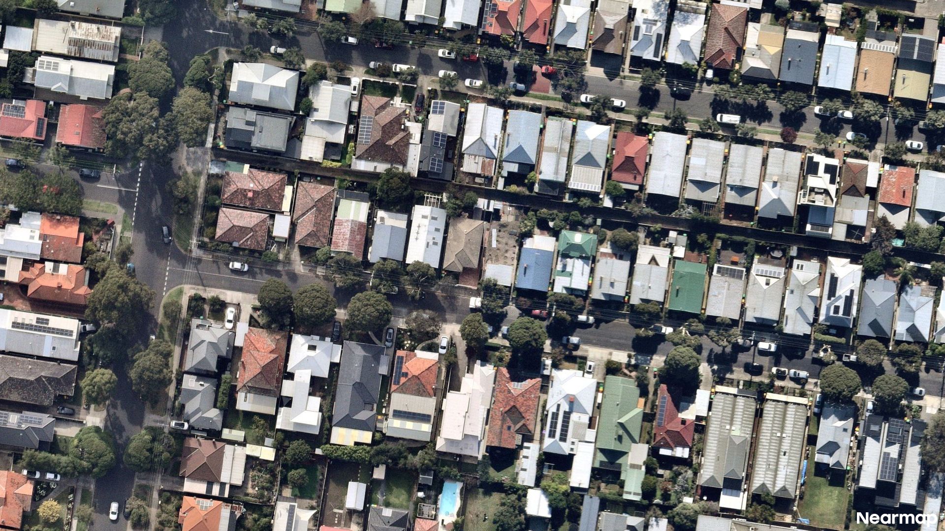 Vertical aerial view