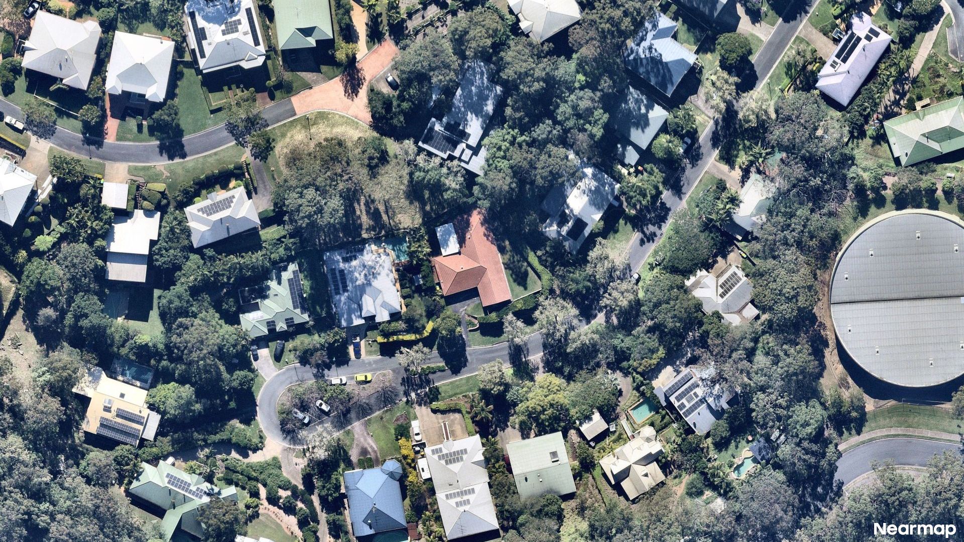 Vertical aerial view