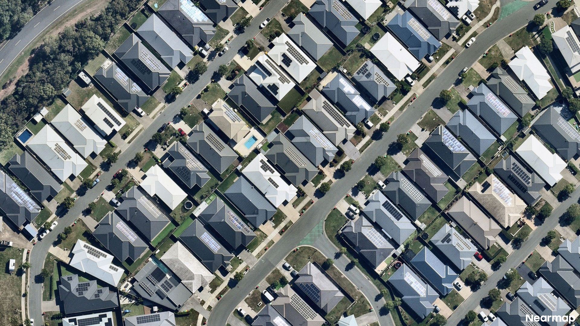 Vertical aerial view