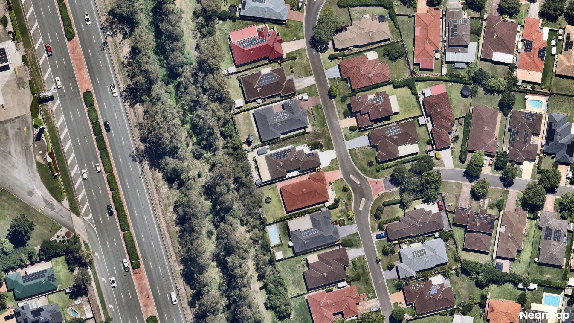 Vertical aerial view