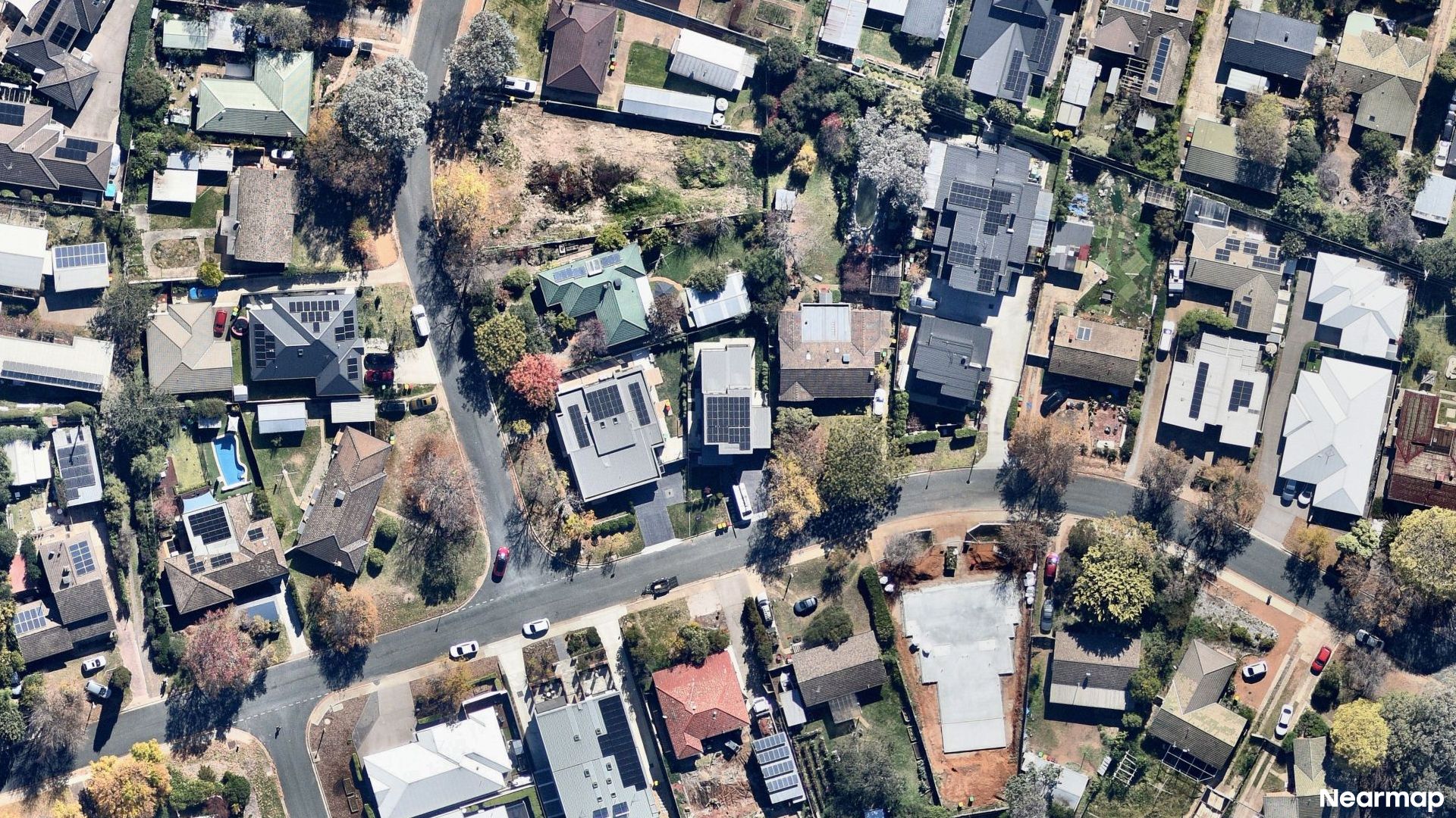 Vertical aerial view