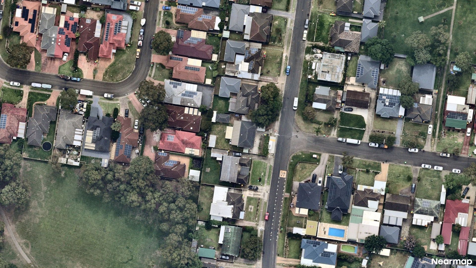 Vertical aerial view