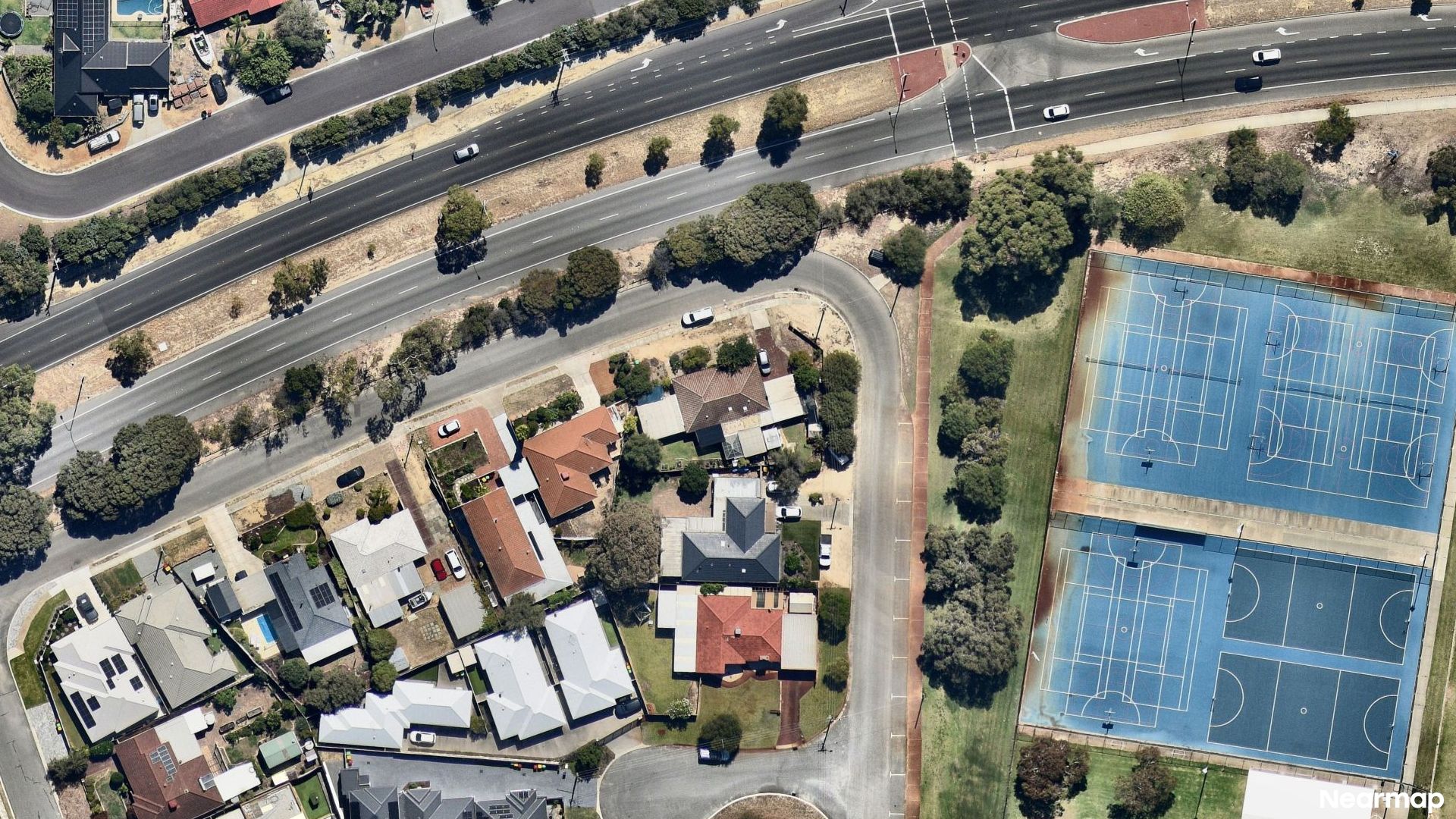 Vertical aerial view