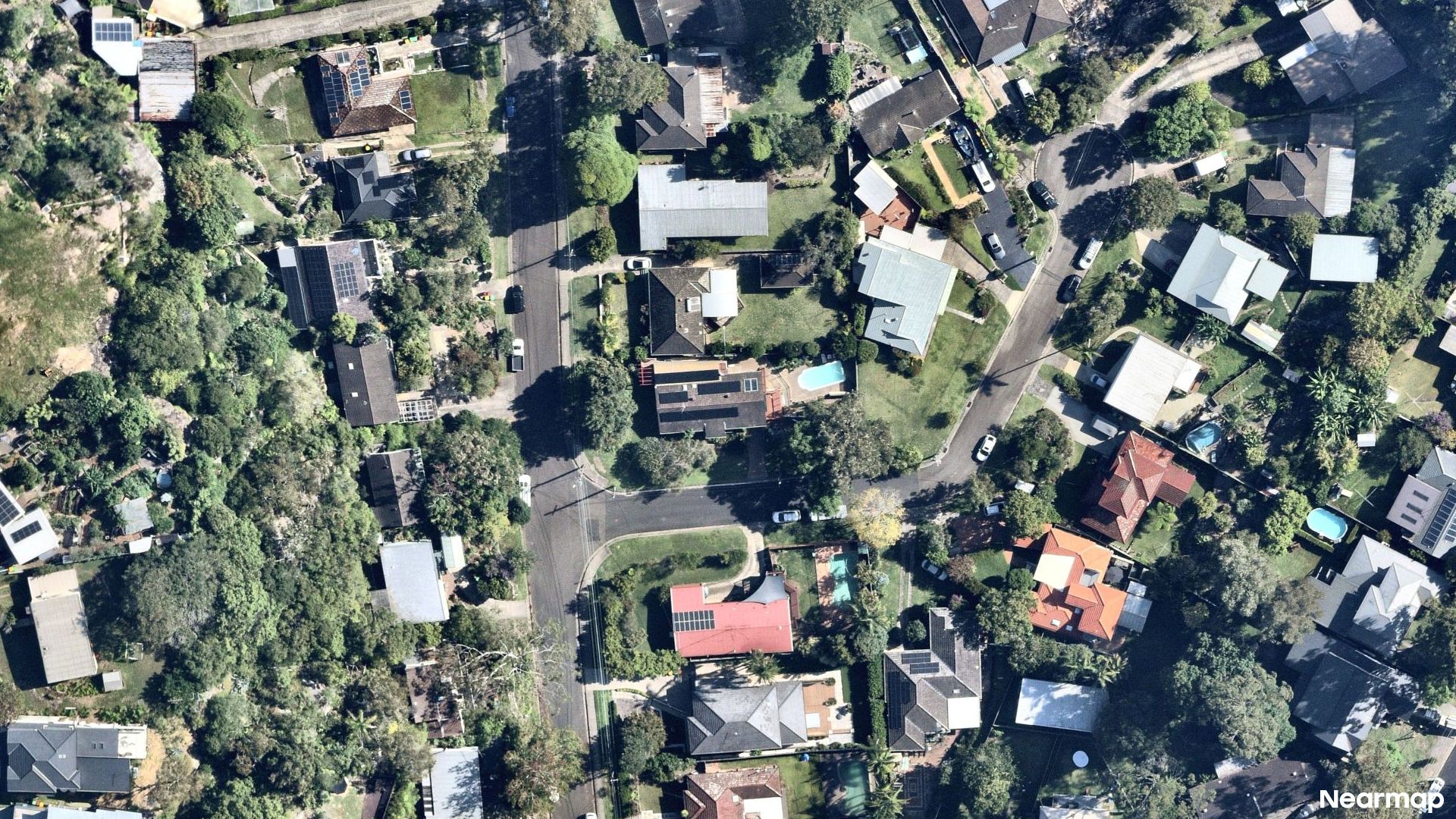Vertical aerial view