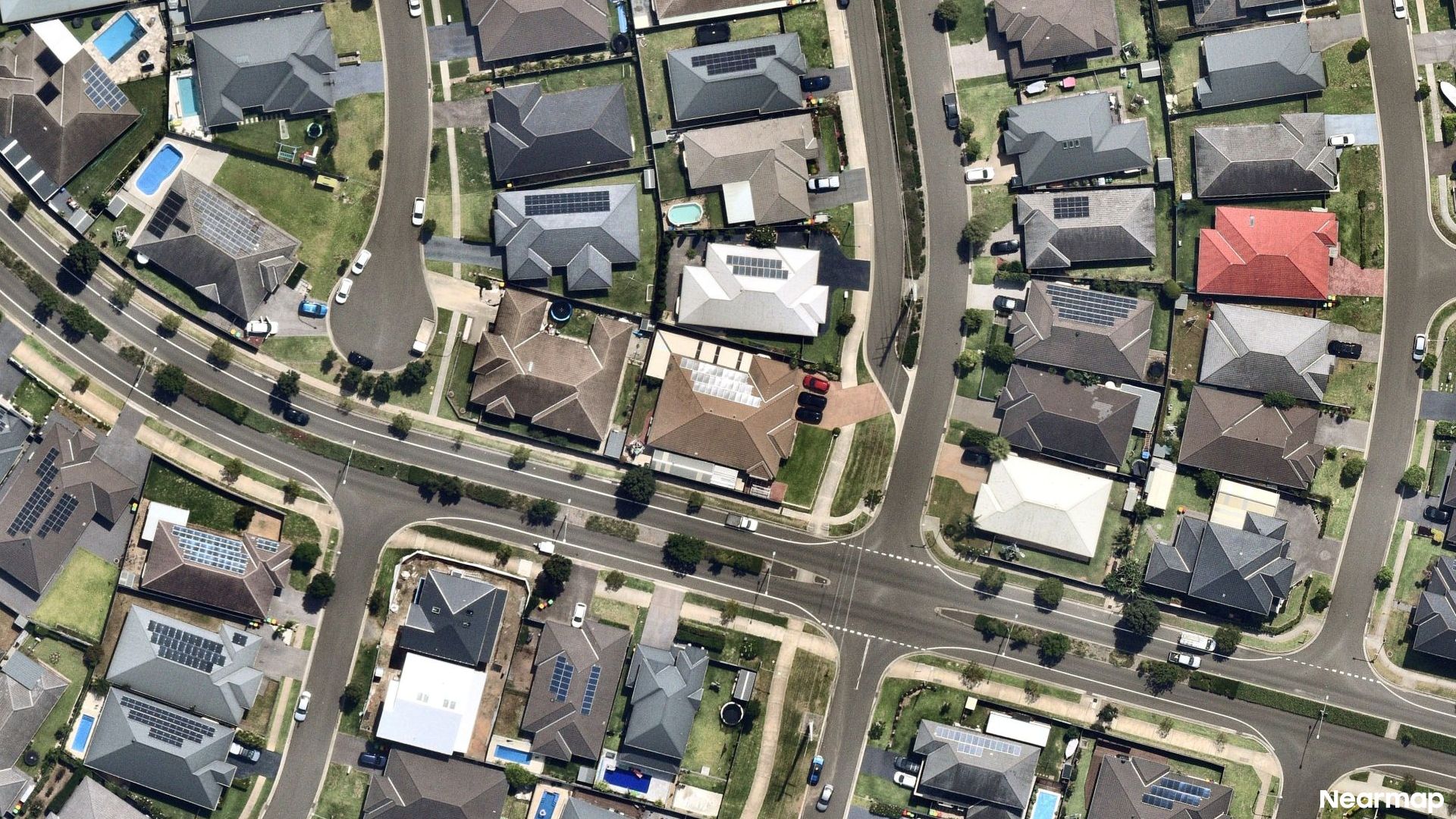 Vertical aerial view