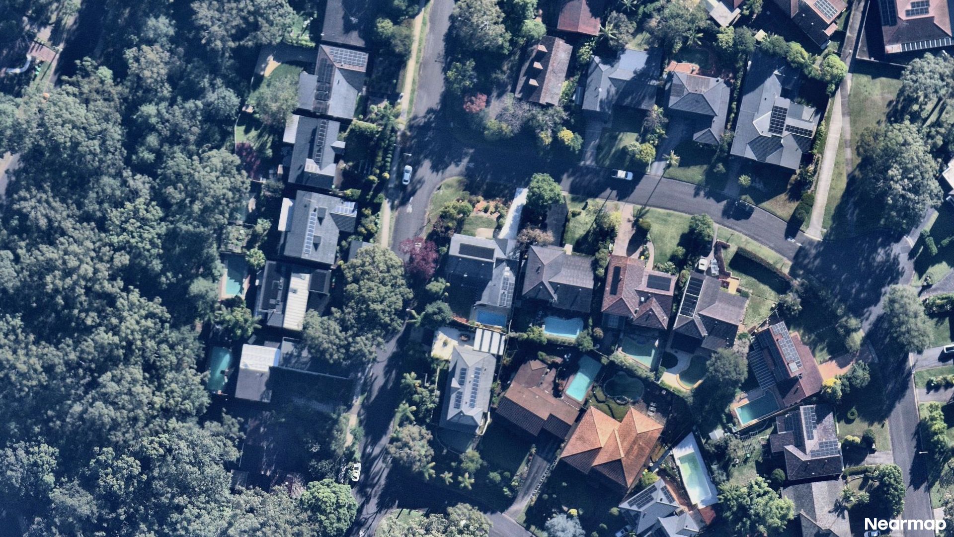 Vertical aerial view