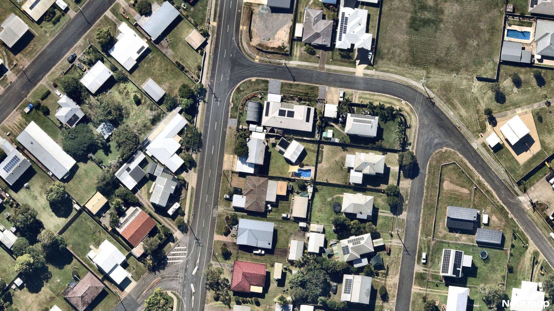 Vertical aerial view