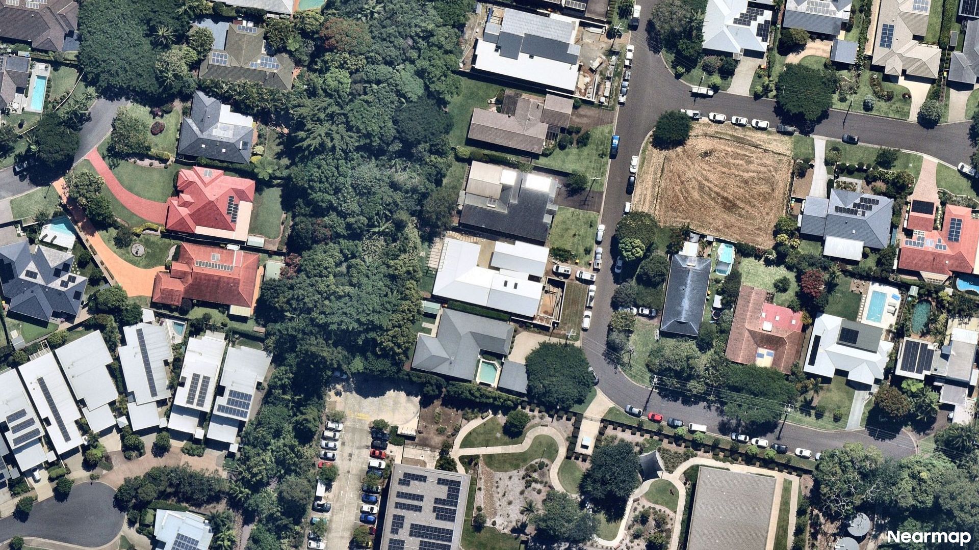 Vertical aerial view