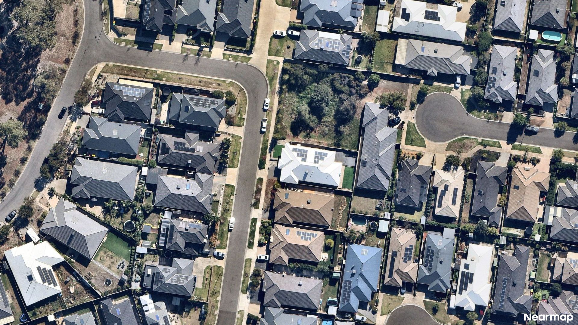 Vertical aerial view