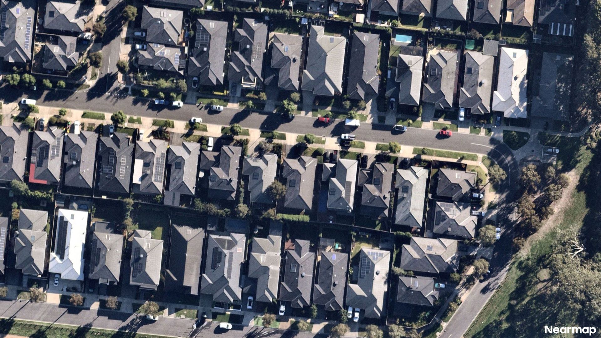 Vertical aerial view