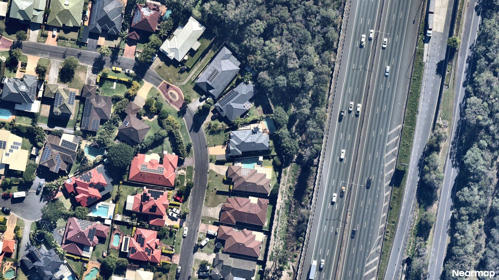 Vertical aerial view