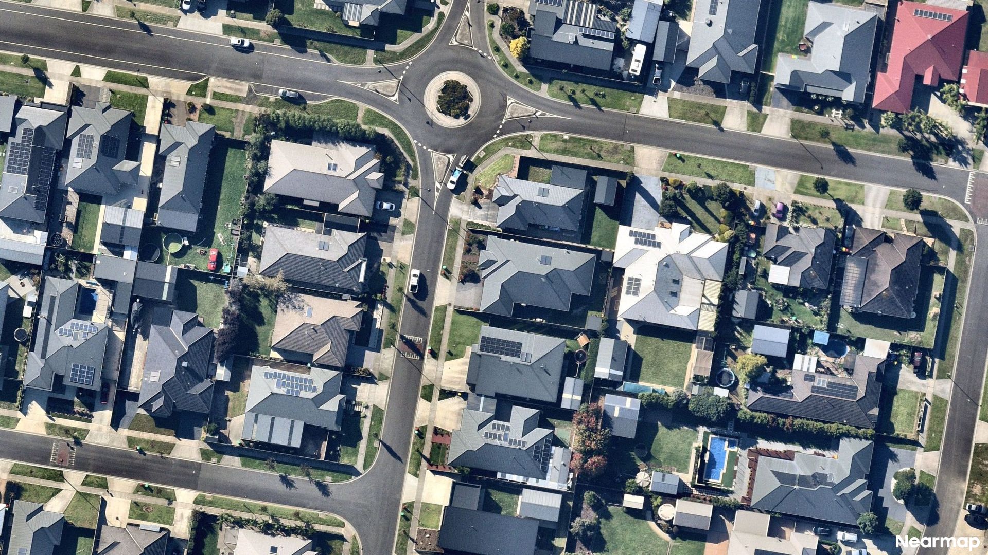 Vertical aerial view