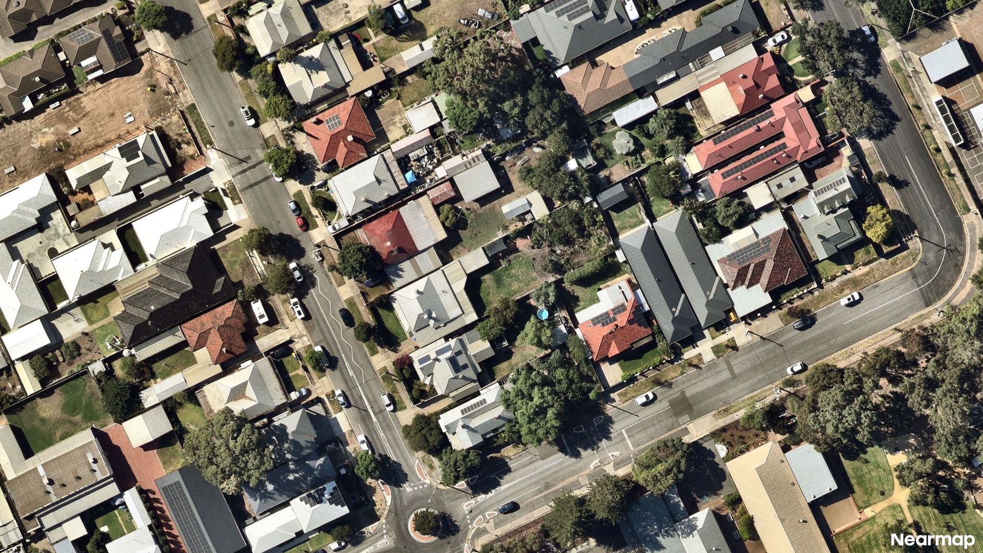 Vertical aerial view
