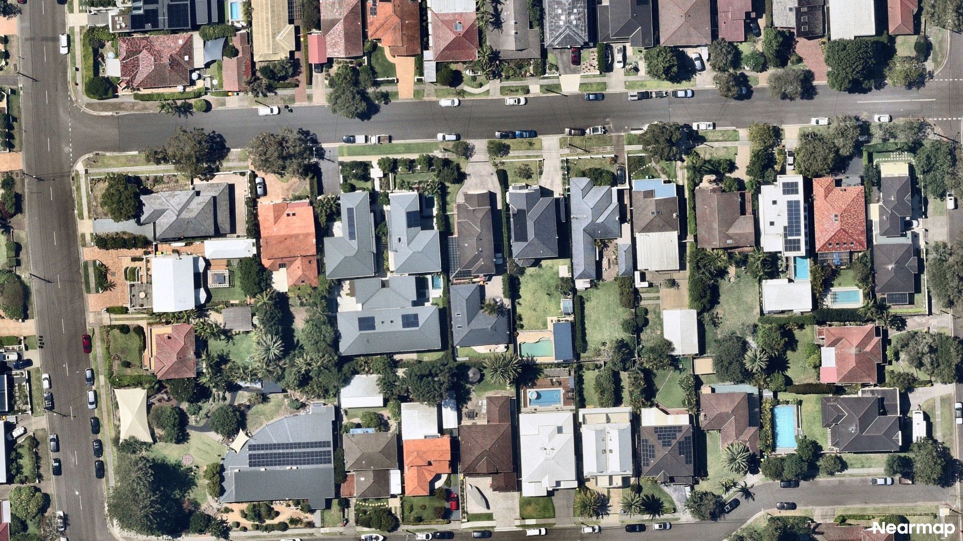 Vertical aerial view