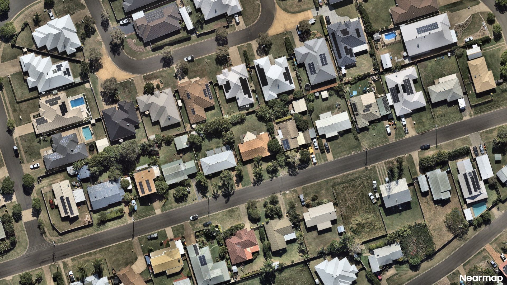 Vertical aerial view