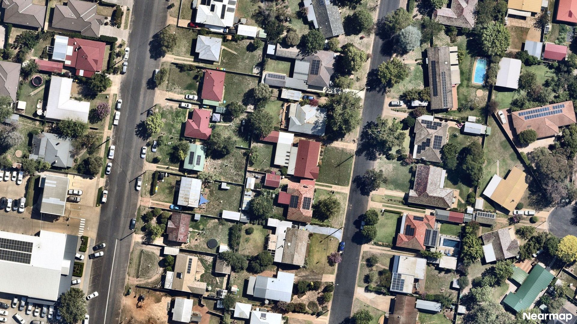 Vertical aerial view